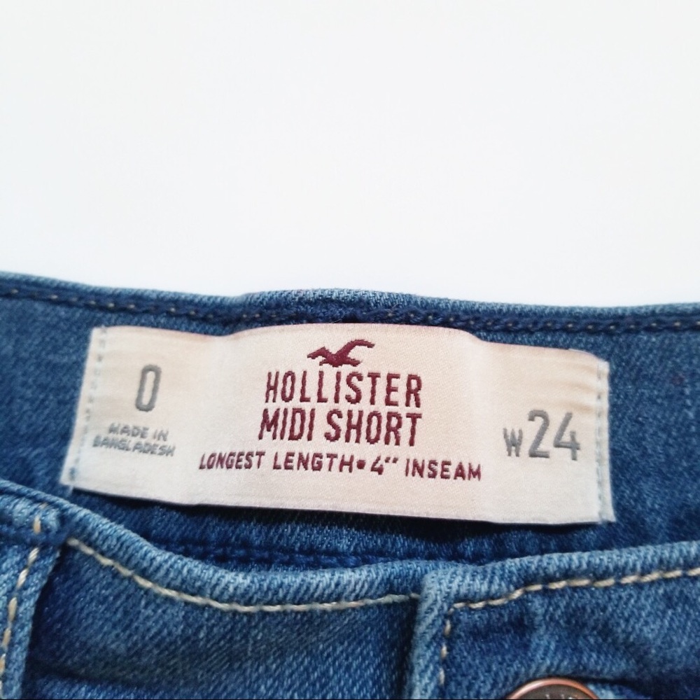 HOLLISTER MIDI JEAN SHORTS - Picture 6 of 6